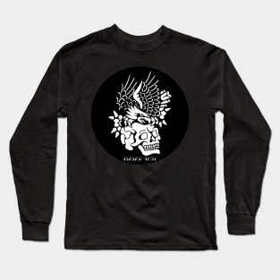 Eagle and Skull Traditional Tattoo Flash Isaiah 40:31 Long Sleeve T-Shirt